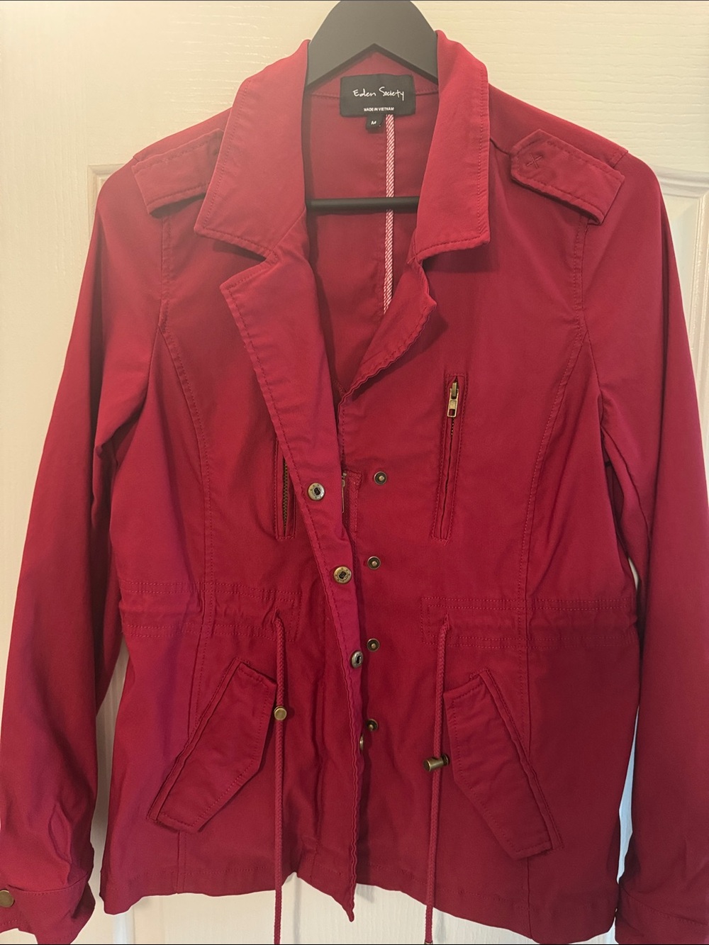 Eden Society Women's Red Utility Jacket